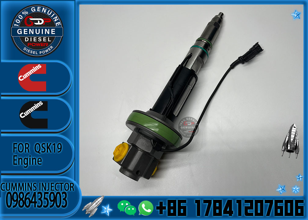New Common Rail Diesel Fuel Injector 0986435903 For Cummins QSK19 QSK38 QSK60