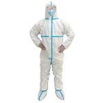 En14126 Microporous SF Overall Protective Clothing PP PE Laminated Full Body