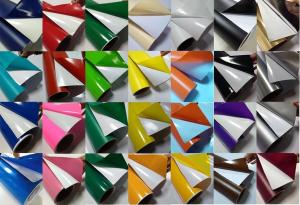 Quality High Glossy 0.08mm Multi Color cutting Vinyl Stickers UV Resistance wholesale