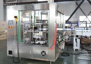 Quality Roll - Feed Bottle Labeling Machine , OPP / BOPP Film Hot Melt Glue Labeling Machine wholesale