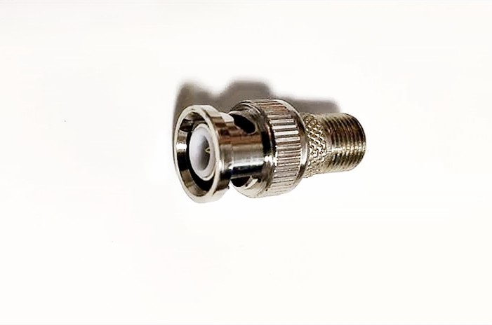Durability CCTV BNC Male To F Female Adapter , Coaxial Cable BNC Connector