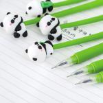 0.5mm Cute Panda Creative Gel Ink Pen Student Stationery Silicone Gel Pen