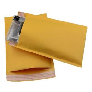Quality Lightweight Yellow Kraft Bubble Mailers , Kraft Bubble Envelopes Shock Resistance wholesale
