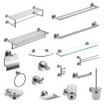 17 Piece Bathroom Hardware Sets Satin Stainless Steel Sus 304 Wall-Mounted