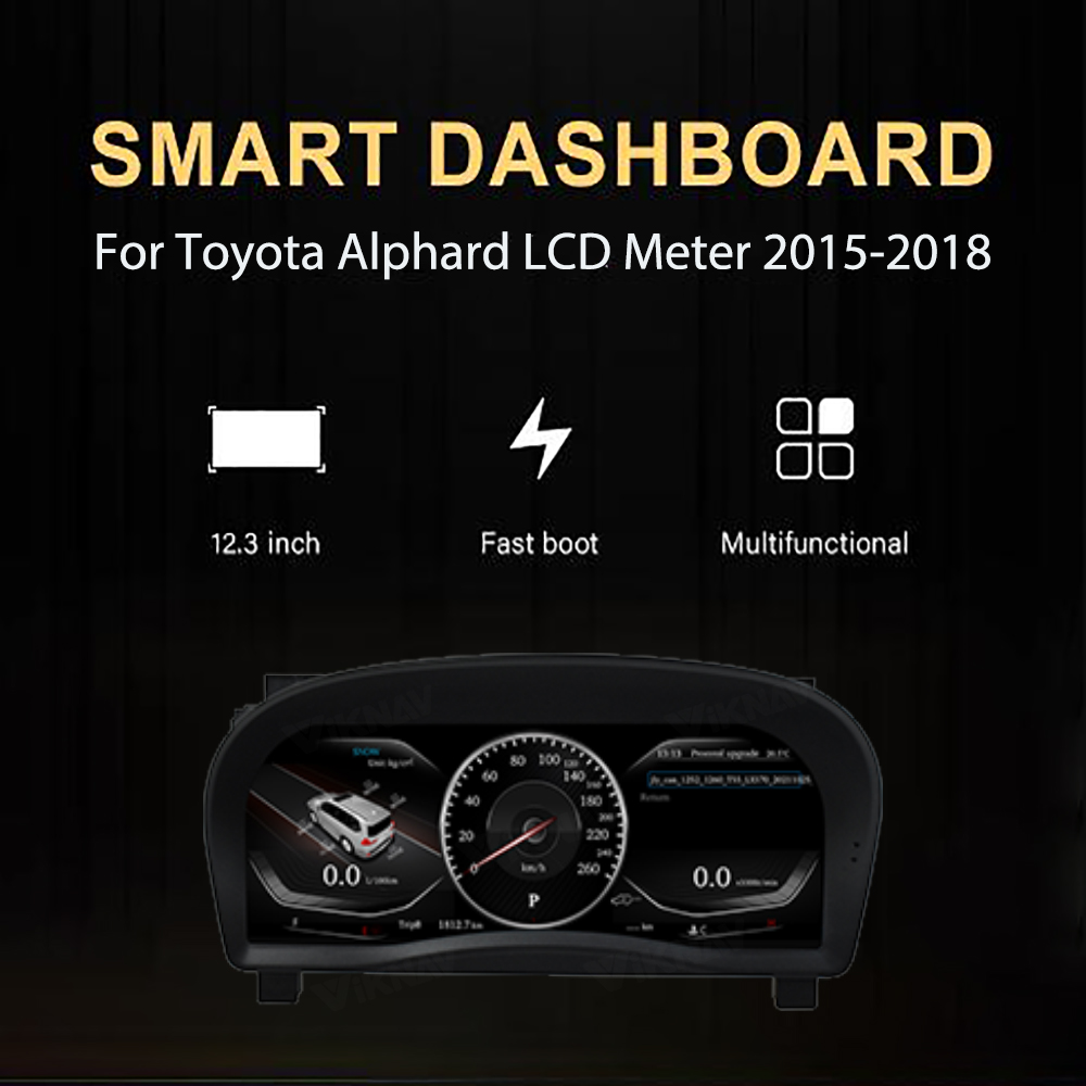 Toyota Alphard 2015-2018 Electronic Gauge Cluster LCD Speedometer Instrument