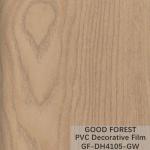 Flowability PVC Decorative Film Scratch Resistance Wooden Grain