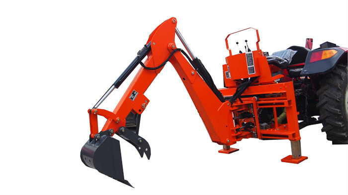 520kg 3 Point Tractor Pull Behind Backhoe 80hp With Hydraulic Pump