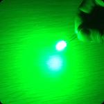5mm Through Hole LED Diode 530nm Green Color 120deg 8-10LM Round Clear Lens For