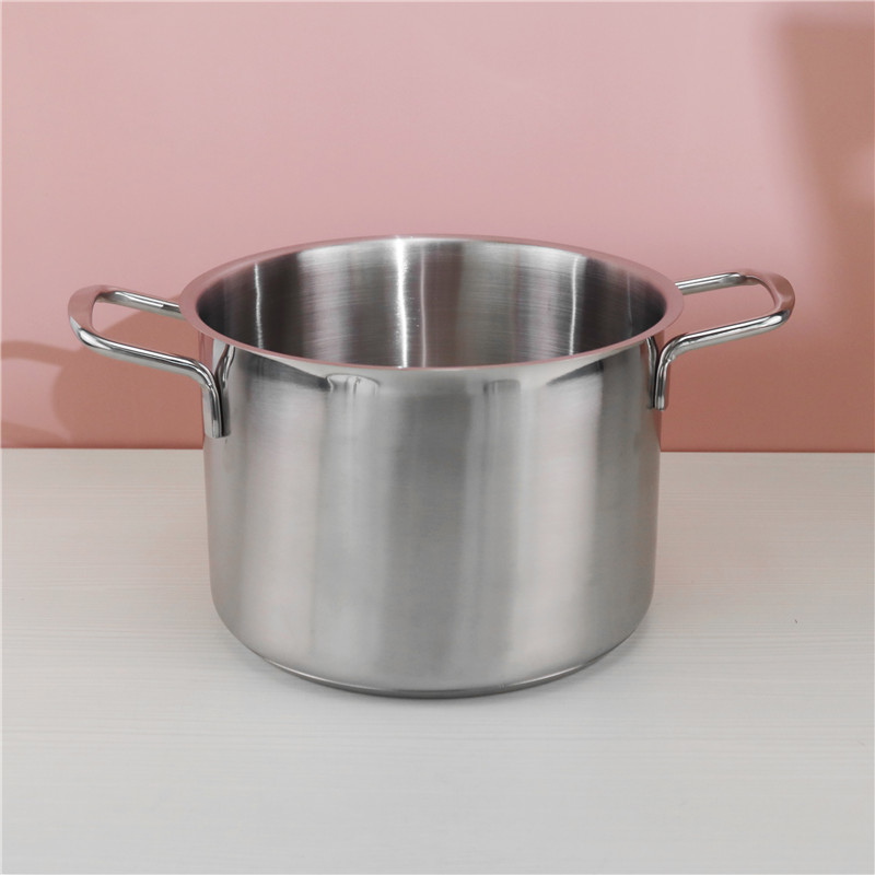 Double layer food kitchen pot spaghetti cooking pot with glass lid steamed grid