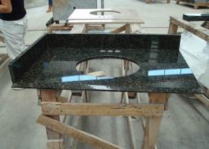 Quality Dark Green Uba Tuba Granite Countertops , Polished Granite Stone Countertops wholesale
