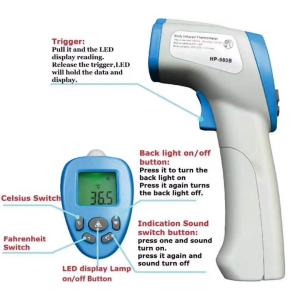 Quality Hot sell Hospital Non Contact infrared Baby Infrared Ear forehead Thermometer wholesale