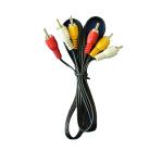 1 Meter Video Audio Cables Red Yellow White Color DC 3.5mm For TV VCR