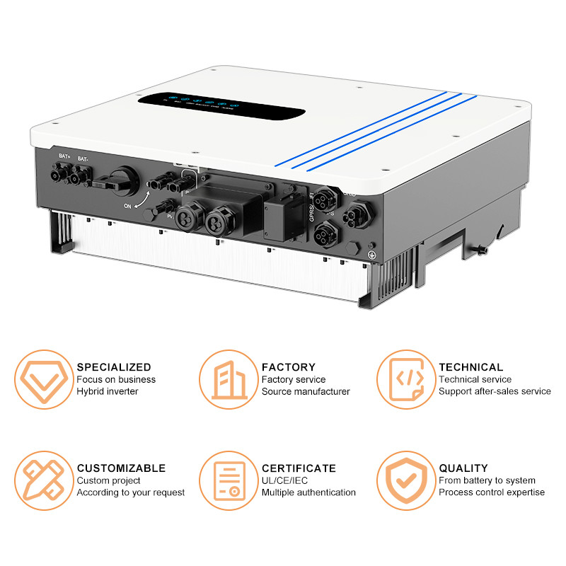 MPPT Charging Mode 48VDC 4.6KW Hybrid Solar Inverter for 3.6KW 5KW 6KW Solar System