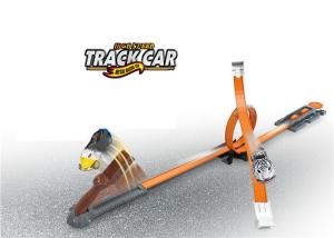 Quality 43 &quot; Stunt N Go Toy Racing Car Track System With 2 Alloy Cars 2 Launchers wholesale