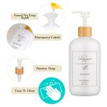 500ml white cylindrical smooth bottle for shampoo lotion bottle