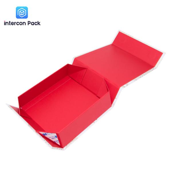 Flip Folding Packaging Boxes 30x28x16cm , Customizable Color Wrapping Paper Gift