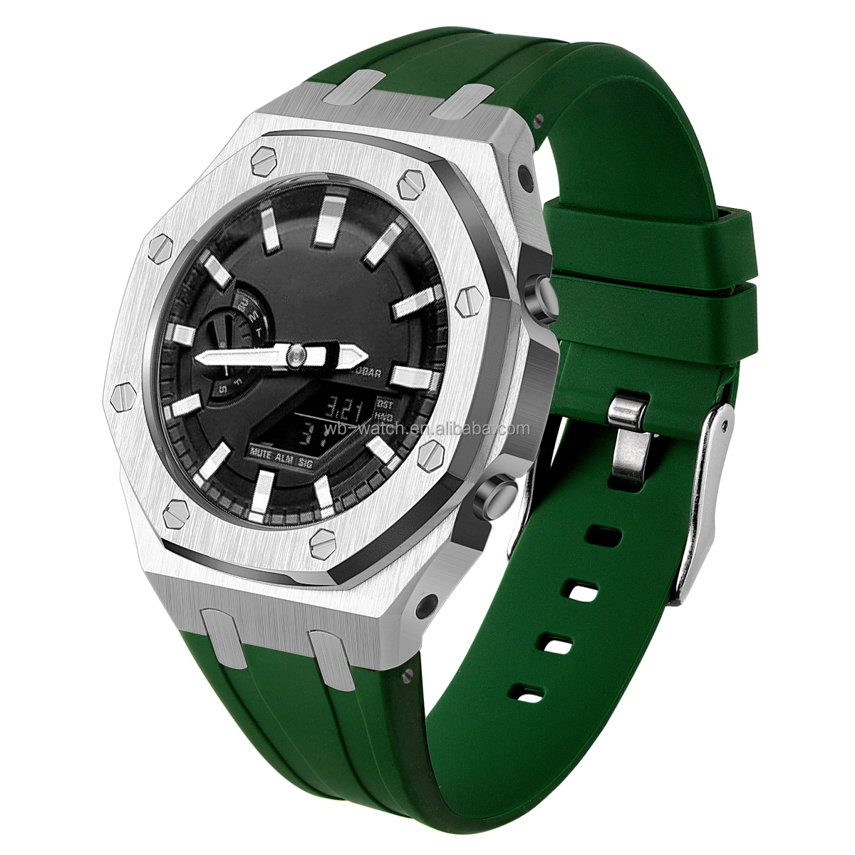 Casio G Shock Ga2100 Ga2110 Custom Zinc Alloy Watch Case With Silicone Band Strap