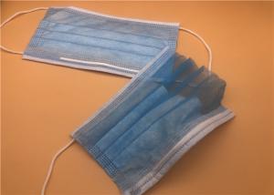 Quality 3Ply White Breathable Disposable Mask With Tie On Spunlace / Spunbond wholesale