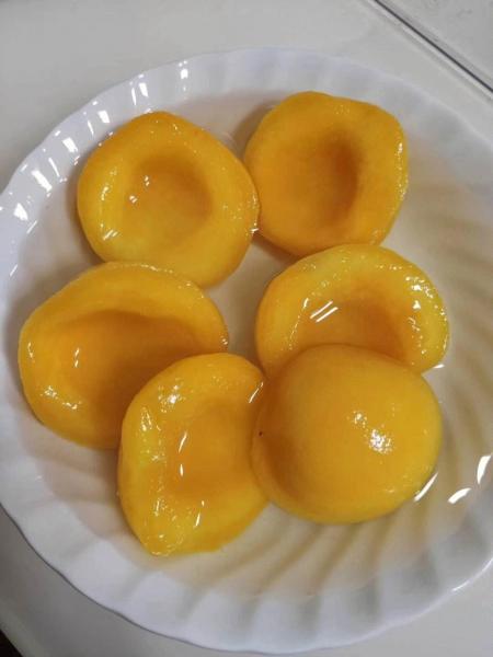 Cheap 820g Yellow Peach Halves Canned HALAL Certification In Light Syrup / In Heavy Syrup for sale