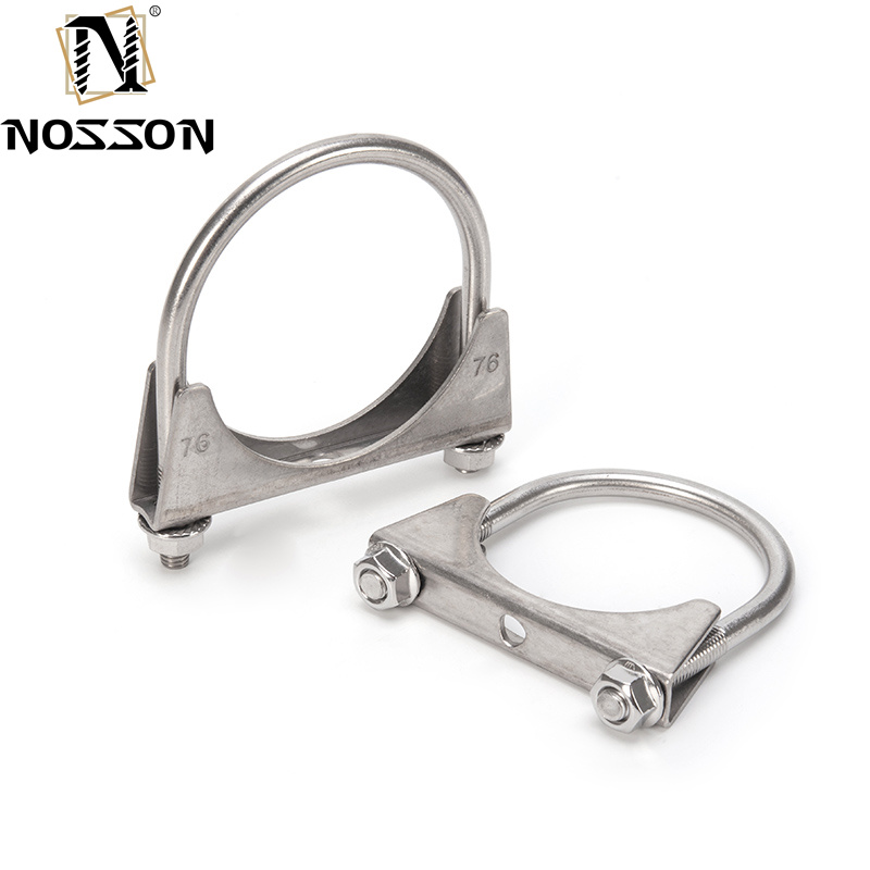 M5 M6 M8 M10 Standard Metric U-bolt Pipe Clamp for Iron Galvanized/Stainless Steel Muffler in Automobile Industry