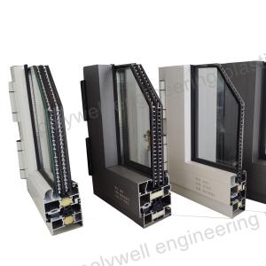 Quality Sound Insulation Aluminum System Window With Polyamide Strips Super Toughened Material wholesale