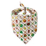 Unique Shape Seasonal Dog Bandanas Washable Cozy Cotton Dog Bibs