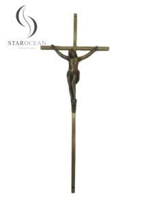 Quality Europe Style Funeral Crucifix Coffin Decoration High Polished Featuring wholesale