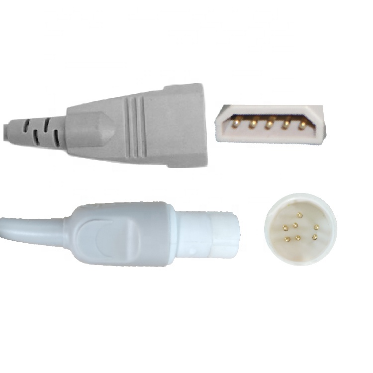 Drager 6pin IBP transducer cable to PVB IBP adapter cable