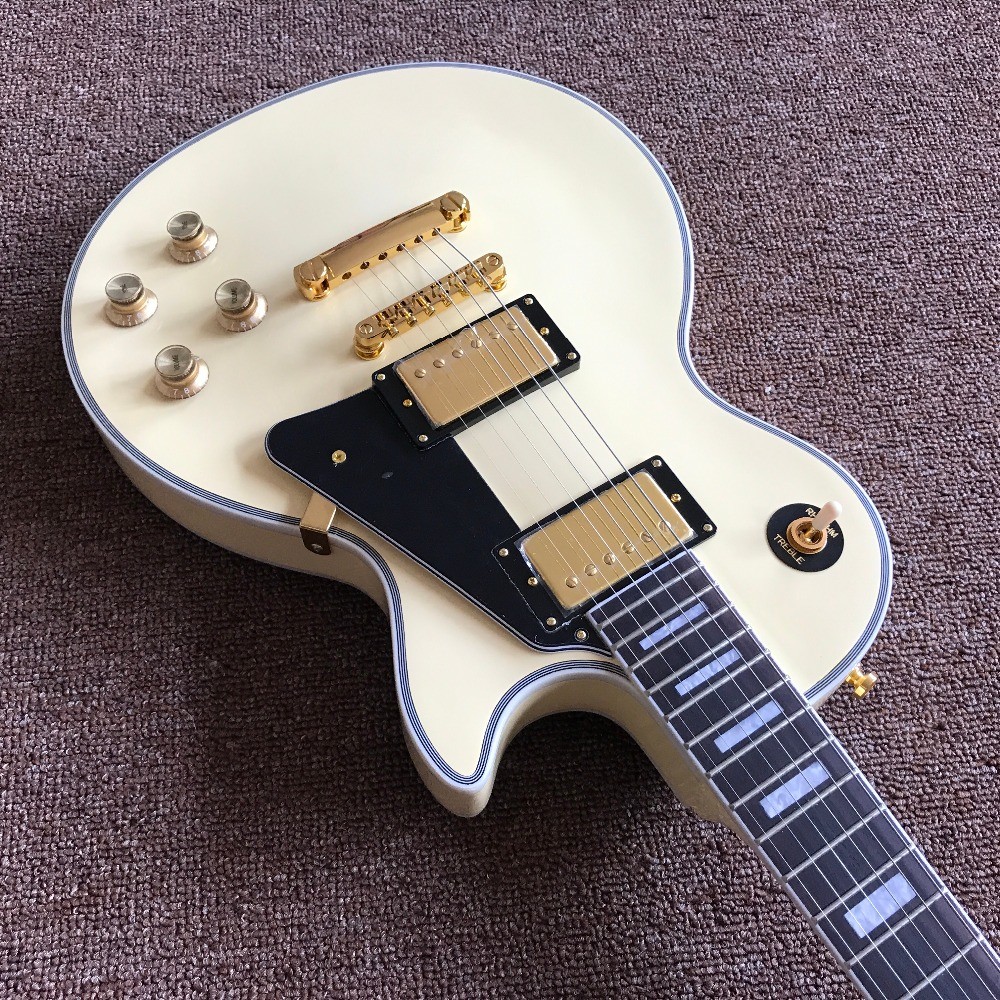 Guitar recording video appreciation custom mahogany black or cream lp custom electric guitar gold hardware