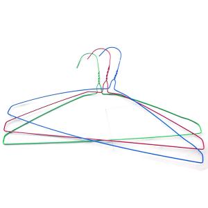 Quality Metal Wire Disposable Q235 Blue Coat Hangers In Bulk wholesale