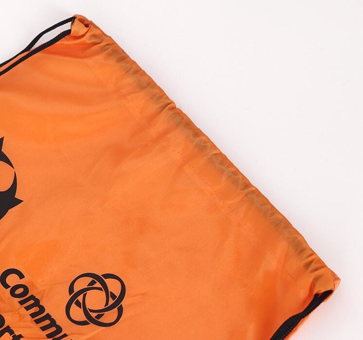Recycled Foldable Nylon Polyester Tote Bag with logos polyester shopping bag Custom advertising handle non woven bag PAC