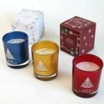 Art Empty Glass Luxury Home Candle Holders Big Christmas Fragrance Soy Wax Tin
