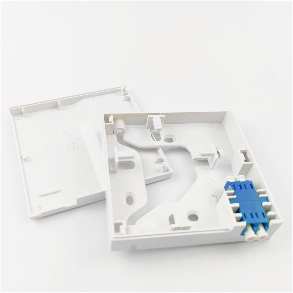 1 Port LC UPC Plastic Fiber Optic Faceplate Socket Panel for Seamless FTTH Installation