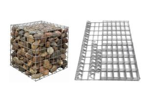 China 100*80*30 Welded Gabion Box , Gabion Stone Cage Basket Retaining Wall on sale