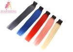 Different Color Custom Human Hair Wigs Hair Bundles / Indian Hair Extensions