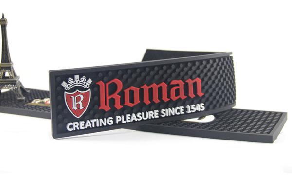 Non Toxic Soft Touch PVC Rubber Bar Service Mat, Coffee Bar Mat, Spill Mat for