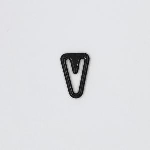 Quality Metal Nylon Coated Bra Adjuster Slider , Triangle Bra Strap Adjuster Clips For Women wholesale