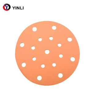 Quality 6 Inch 17 Hole Ceramic Sanding Disc Dustless Coarse Round Type wholesale