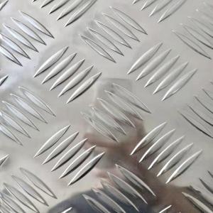 Quality Five Bars Embossed Aluminum Sheet 3003 3103 Checkered Aluminium Sheet wholesale
