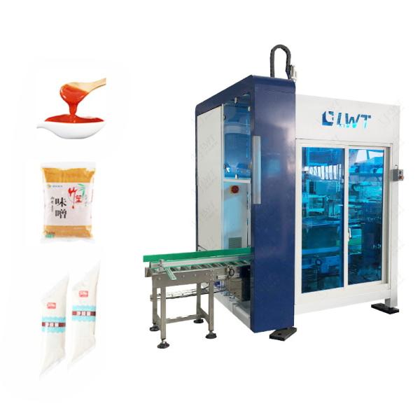 Cheap Slanted Spout Bag Salad Dressing Carton Packing Machine Equipment Manufacturer for sale