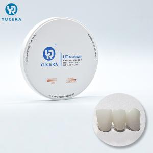 Quality 98mm White UT Dental Zirconia Blank For Ceramic Dentures wholesale
