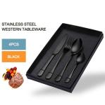 Sustainable Stainless Steel Cutlery Set Steak Knives Polished Metal Dishwasher