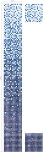 Quality Iredicent deep blue reflection decoration mosaic gradation pattern wholesale