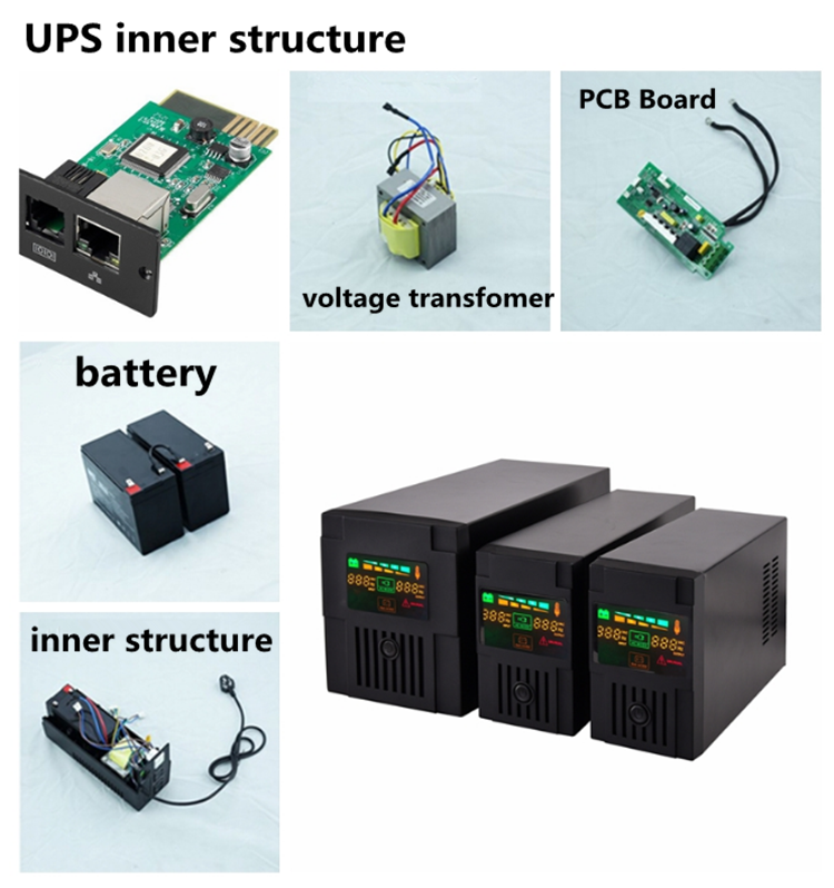 720W 1200VA Mini UPS Power Supply For House Router Computer