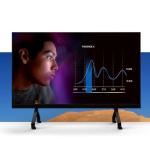 P0.7 COB Smart LED Poster Display 108inch 600*337.5mm Cabinet For Conference