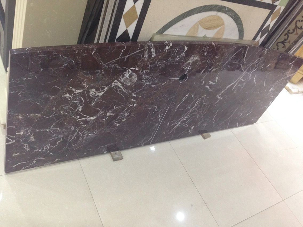 Natural Countertop 96"x 26" 30mm Rosso Levanto Marble Slab