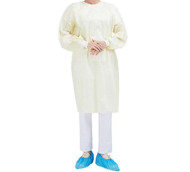 Non-woven Lightweight Long Sleeve Gowns for Lengthy Wear