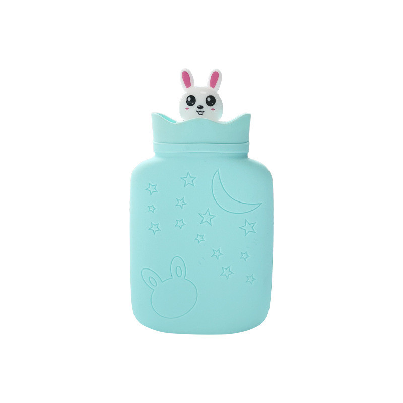 Small Leak Proof Silicone Hot Water Bag With Removable Cover For Pain Relief