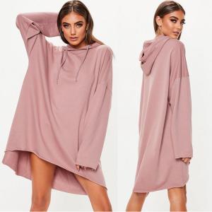 Quality Custom Rose Oversized Hoodie Printing Sweater Dress wholesale