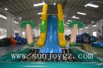 Jungle Inflatable Water Slide On Land Aqua Water Park Kids Amusement Park